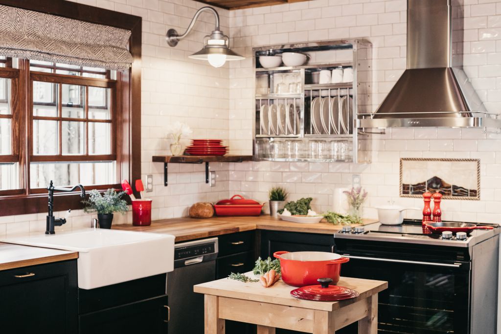 Kitchen of House 164 in Mostyn