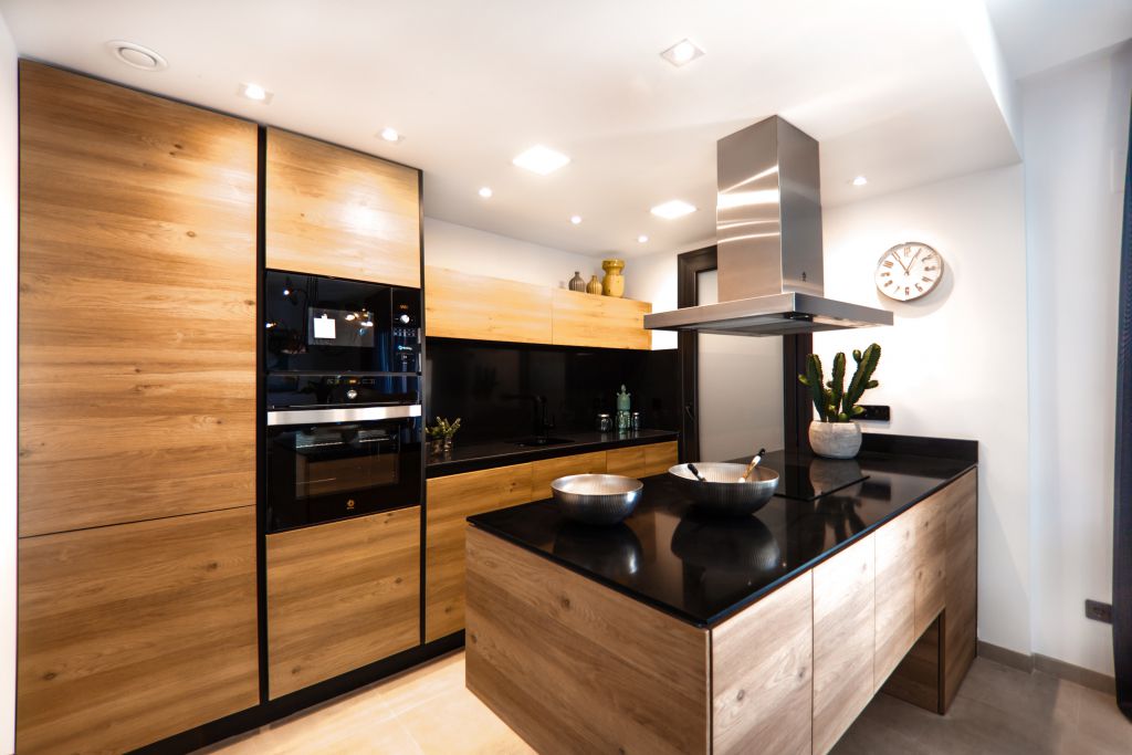 Kitchen of House 251 in Graig
